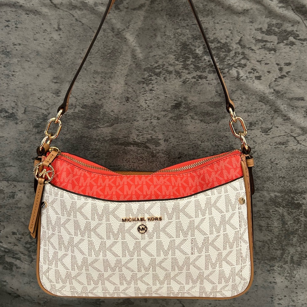 Michael Kors Red and White Women's Bag